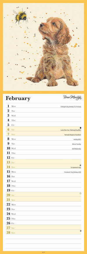Bumble & Buddies slim wall planner 2027