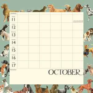 Emma Bridgewater Dates, Dinners & Dog Walks wall planner 2027