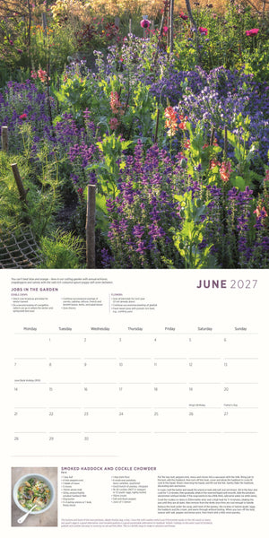 Sarah Raven Garden & Cookery wall calendar 2027