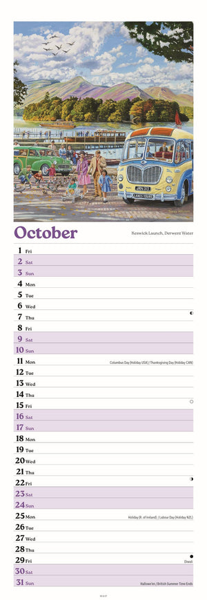 Days Gone By slim calendar, 2027
