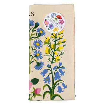 Wildflower tea towel