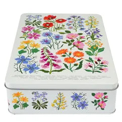 Wildflower storage tin