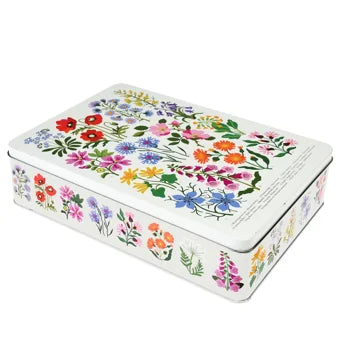 Wildflower storage tin