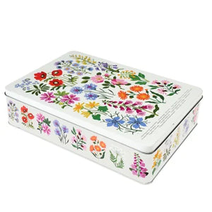 Wildflower storage tin