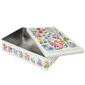 Wildflower storage tin
