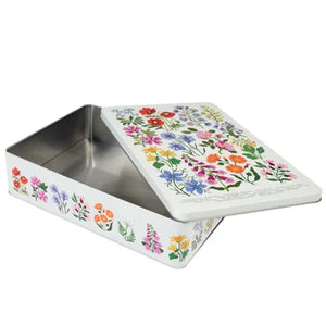 Wildflower storage tin