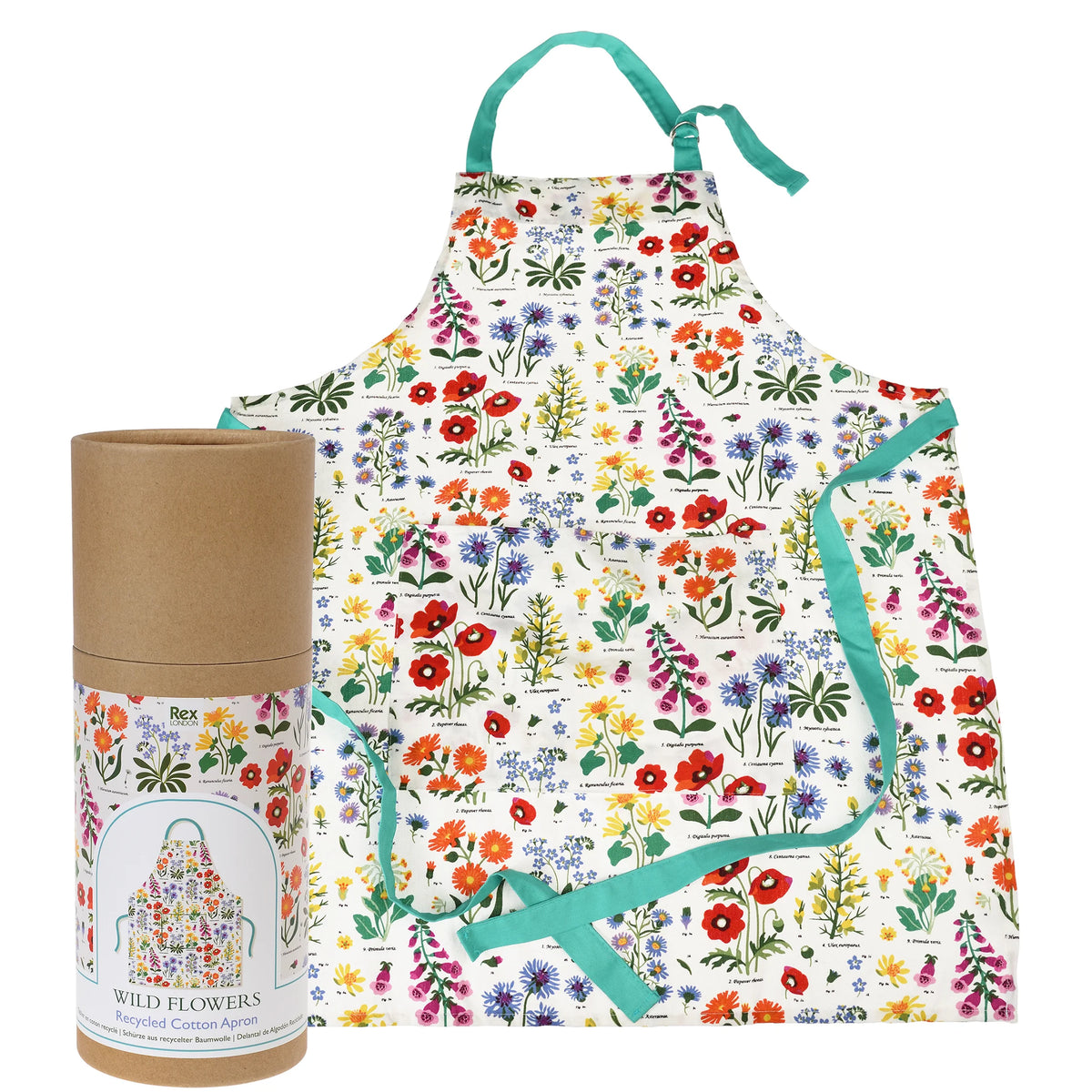 Wildflower recycled cotton apron