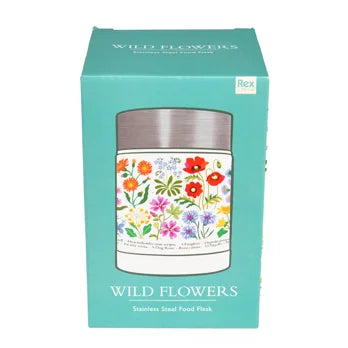Wildflower stainless steel food flask