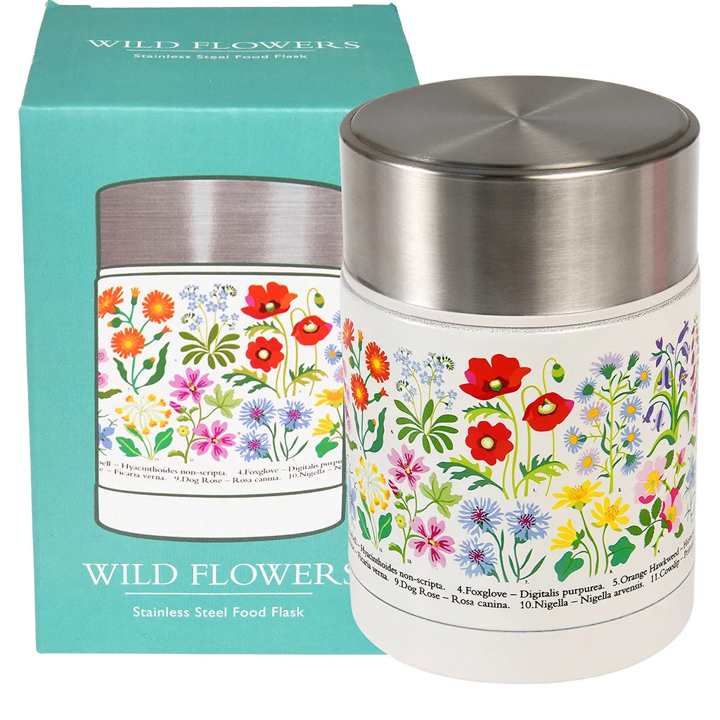 Wildflower stainless steel food flask