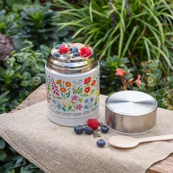 Wildflower stainless steel food flask