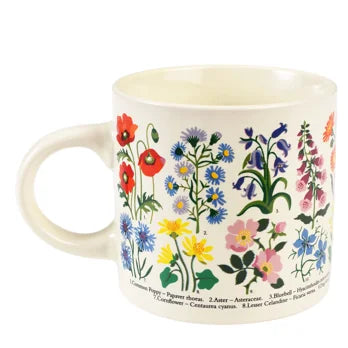 Wildflower ceramic mug