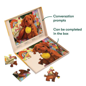 13 piece jigsaw puzzle - Puppy Playtime