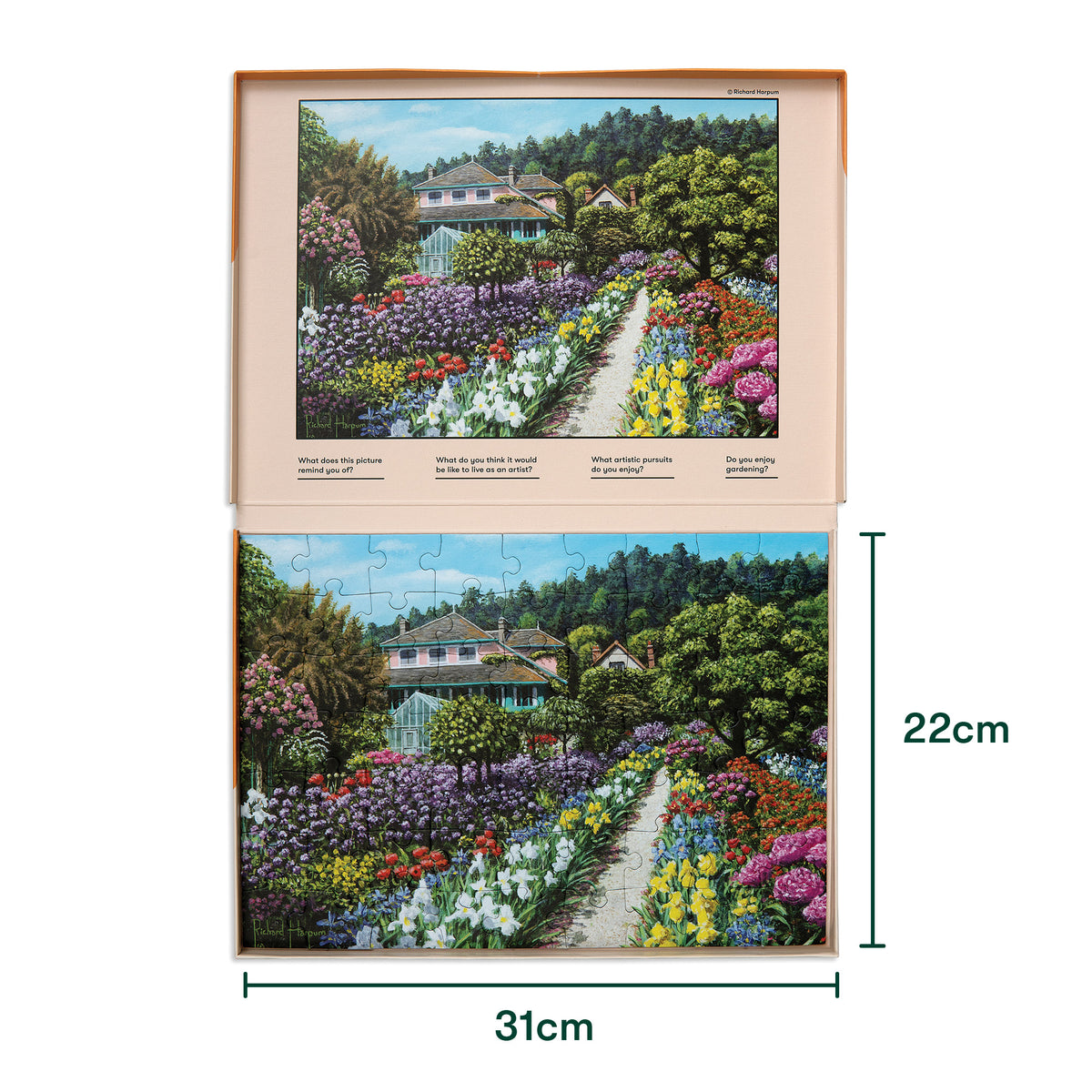 63 Piece Jigsaw Puzzle - Monet&#39;s Garden - VAT Free