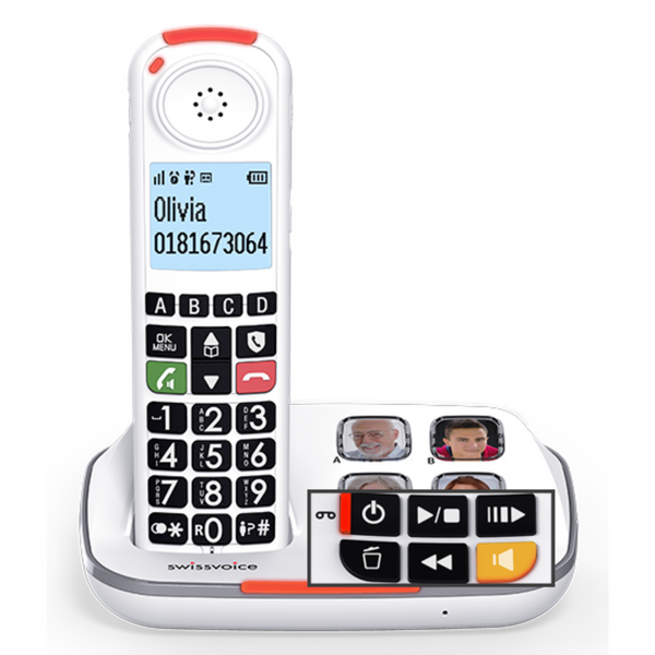 Cordless telephone with answering machine - Alzheimer's Society