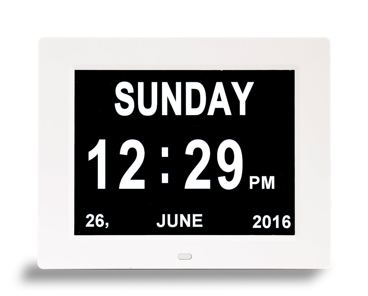 Dual display digital clock - 7 inch screen - VAT free