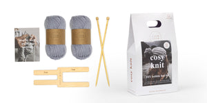 Cosy knit DIY bobble hat kit