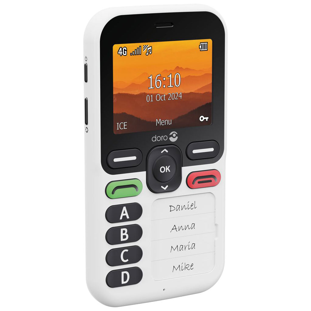 Small 4 button mobile phone for ease of use