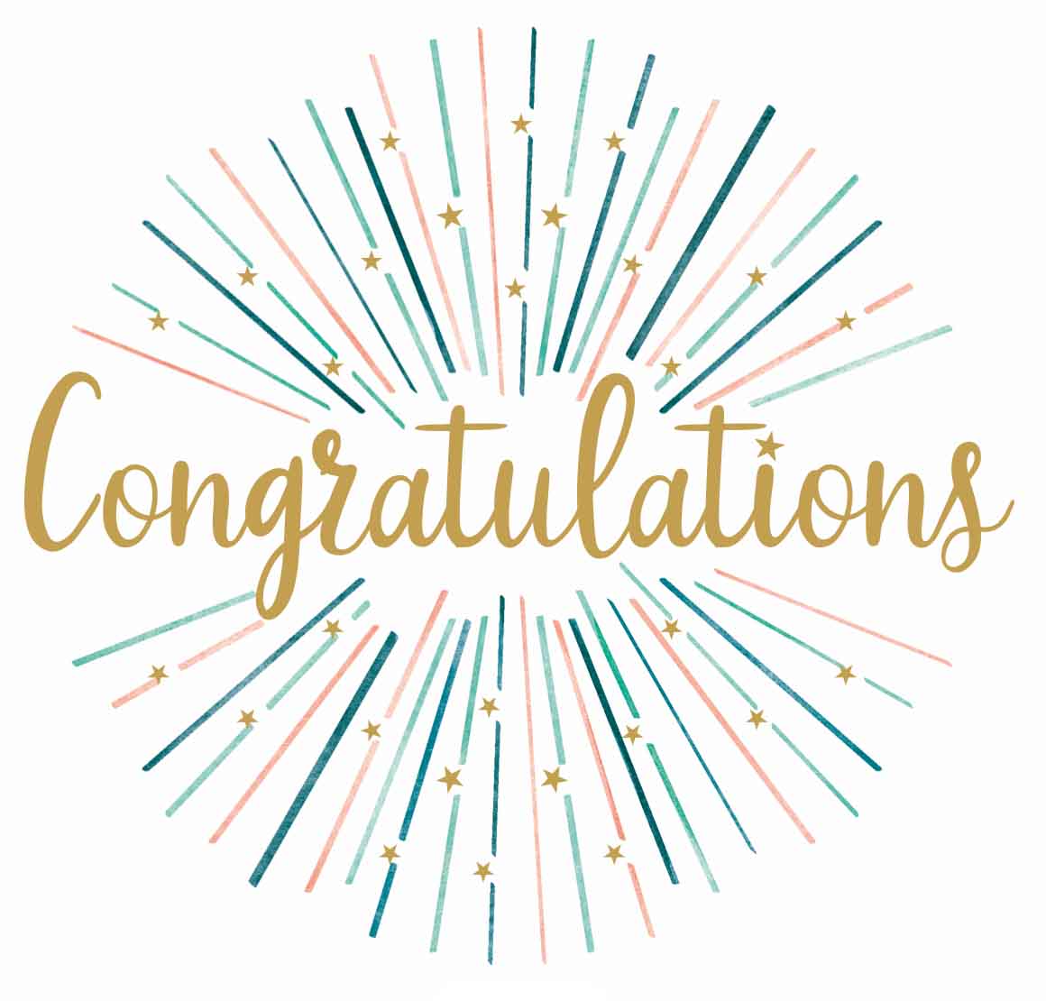 Congratulations - Single Card