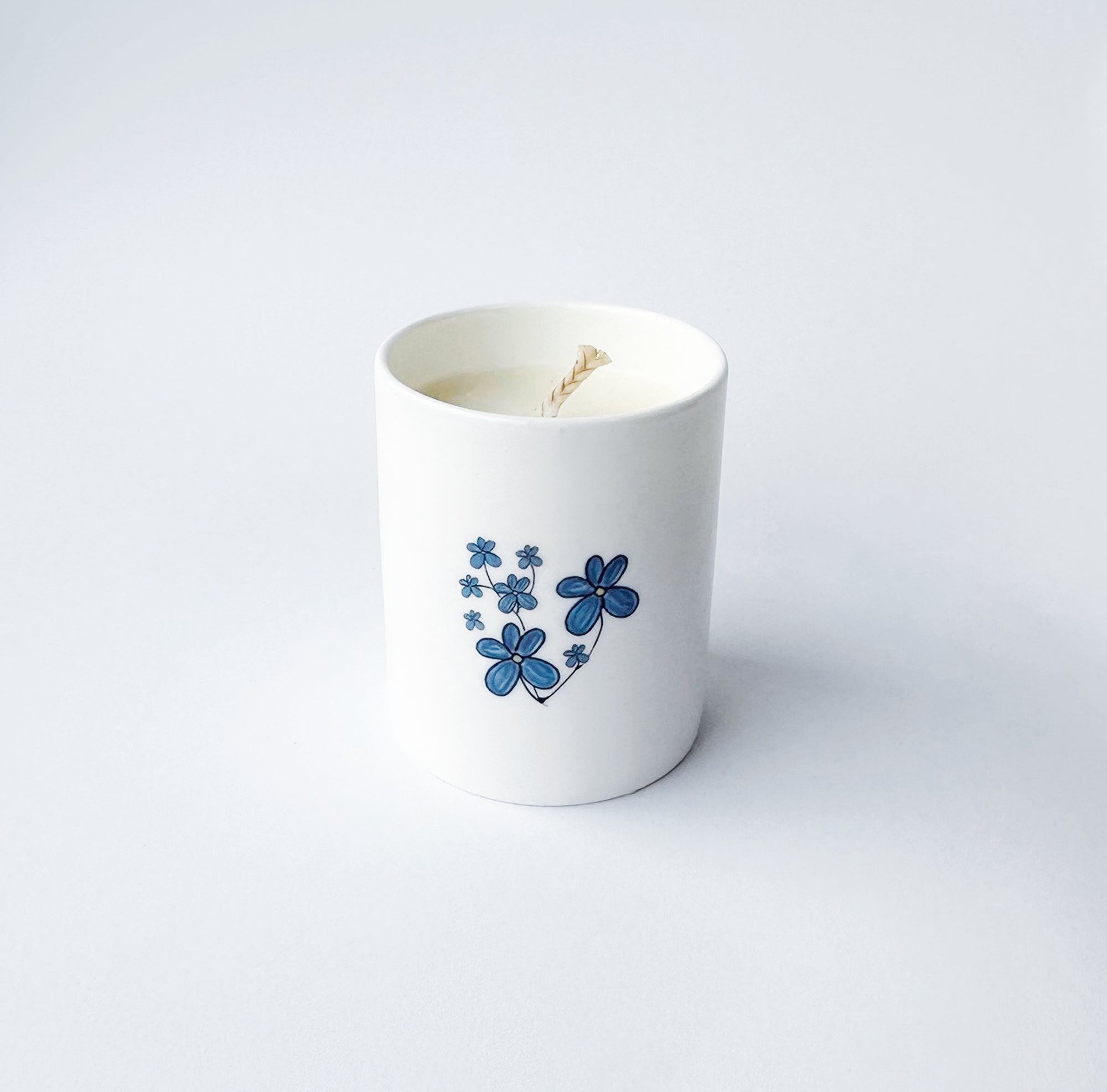 Forget-me-not small candle