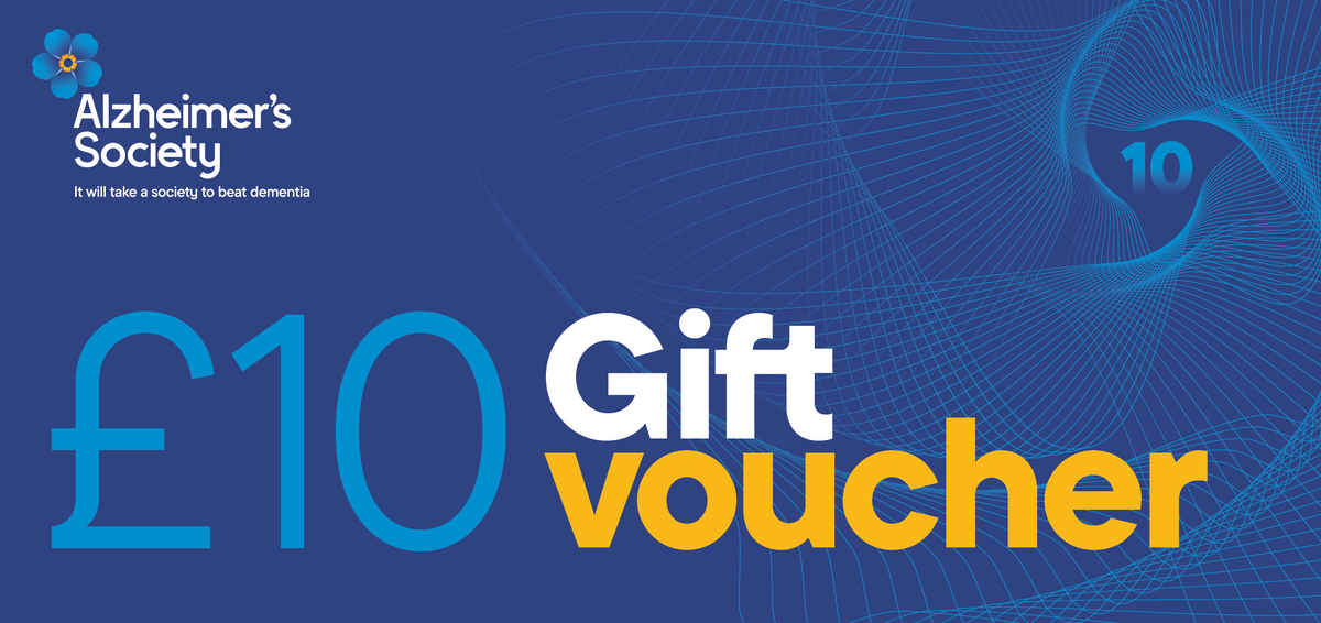 £10 digital gift voucher from the Alzheimer&#39;s Society
