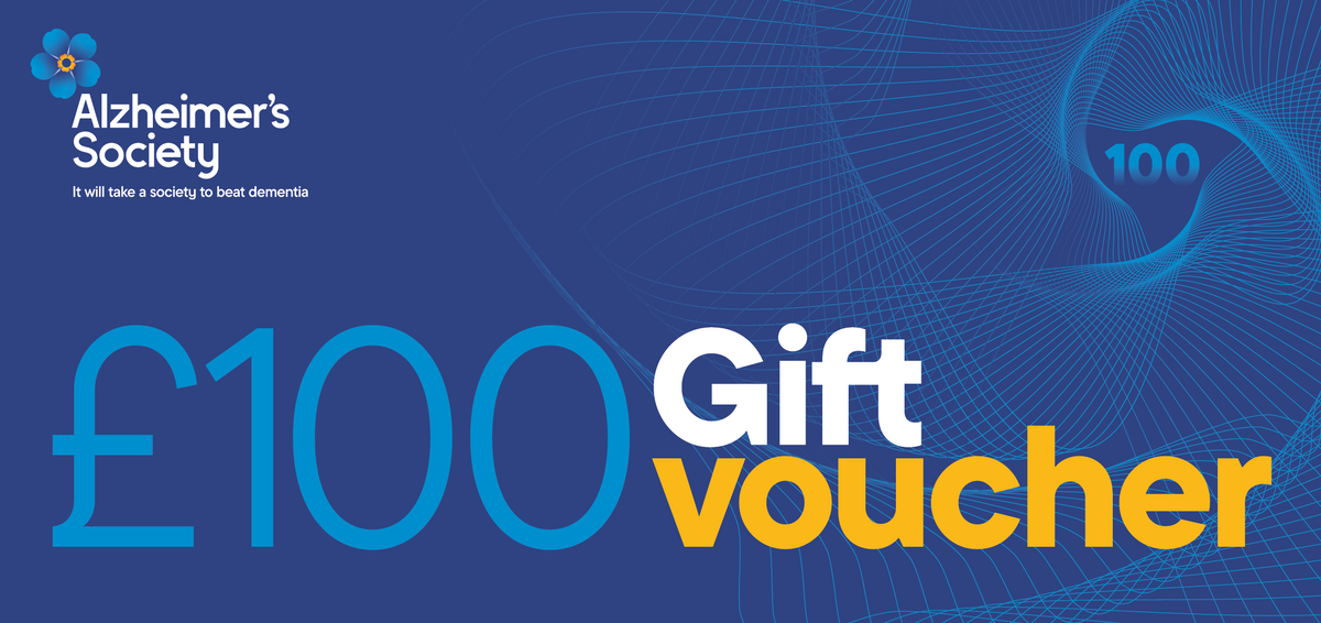 £100 digital gift voucher from the Alzheimer&#39;s Society