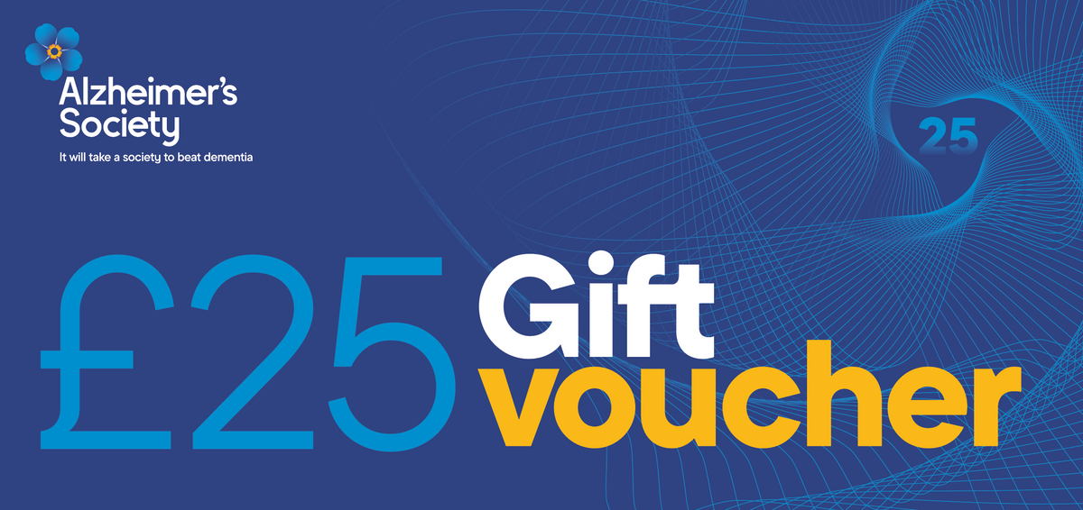 £25 digital gift voucher from the Alzheimer&#39;s Society