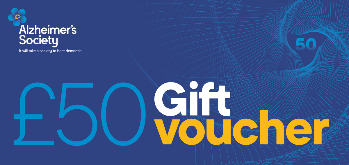 £50 digital gift voucher from the Alzheimer&#39;s Society
