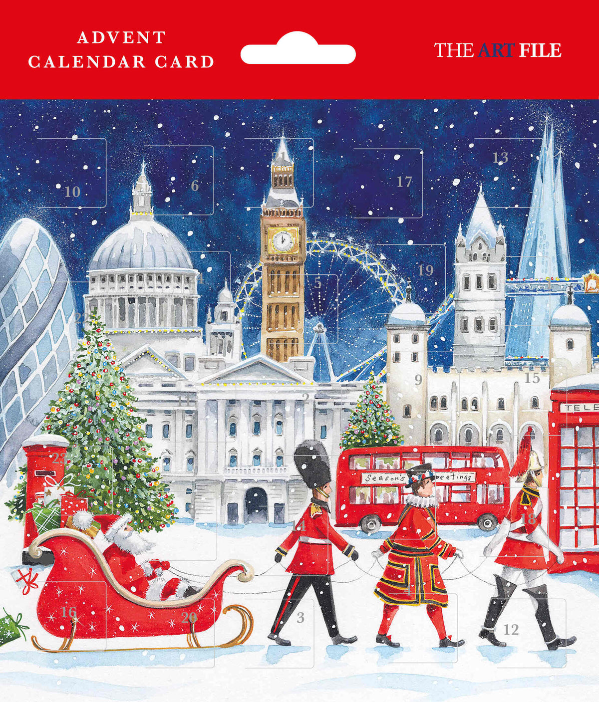 London advent calendar card