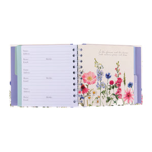 Wildflower address & birthday book