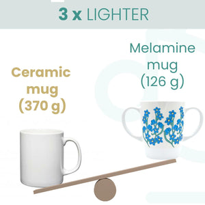 Forget-me-not two handled mug