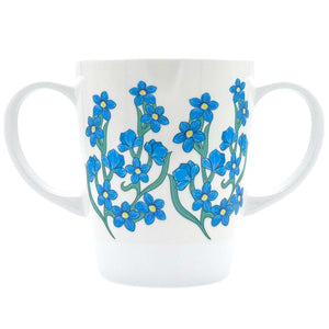 Forget-me-not two handled mug