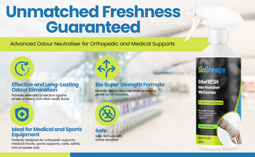 Spray is safe for medical and sports equipment