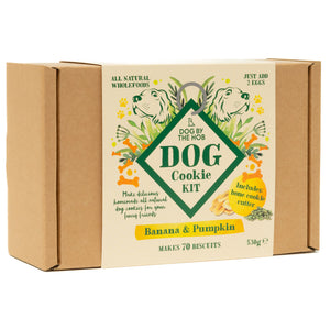 Banana and pumpkin dog biscuit making kit