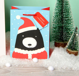Bear - medium portrait gift bag