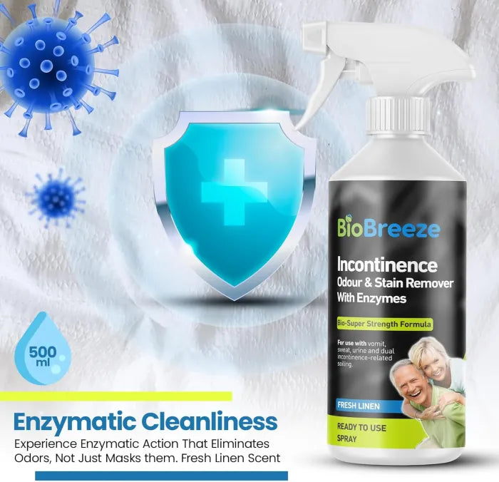 Incontinence odour &amp; stain remover