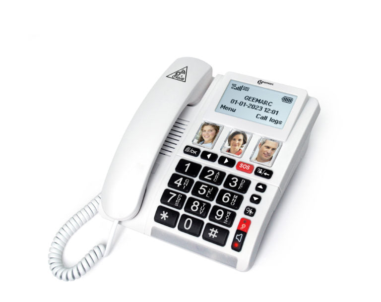 Tabletop 4G SIM card corded phone