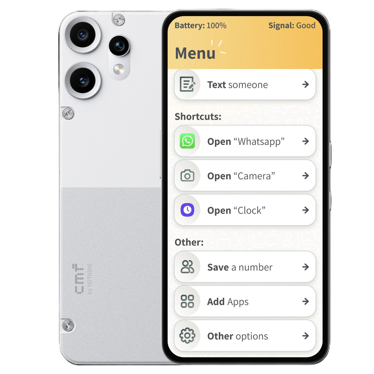 Chatsie smartphone - white