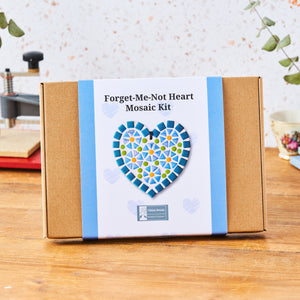 Forget-me-not heart mosaic kit