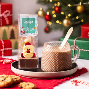 Christmas Santa milk hot chocolate spoon