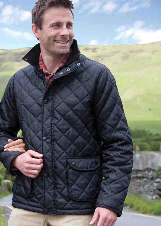 Daniel diamond quilted velcro coat