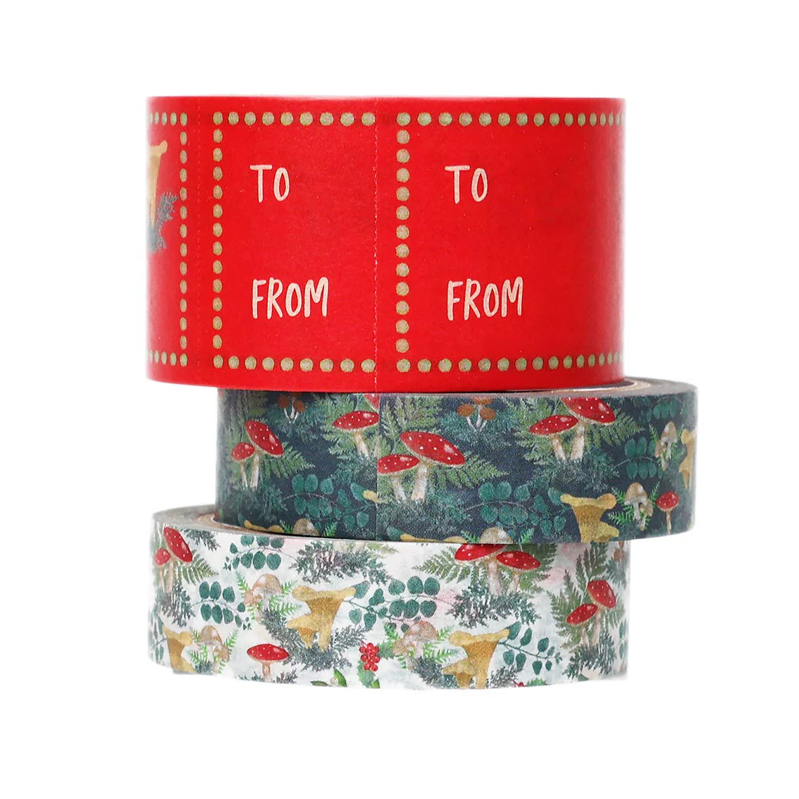 Forest paper wrapping tape - pack of 3
