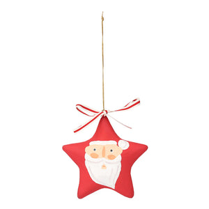 Santa handmade fabric bauble