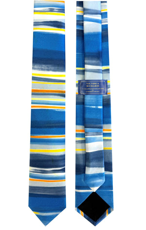 Hand-painted, Jon Snow inspired, silk tie