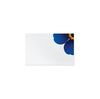 Colorful partial forget-me-not logo on a white background table card