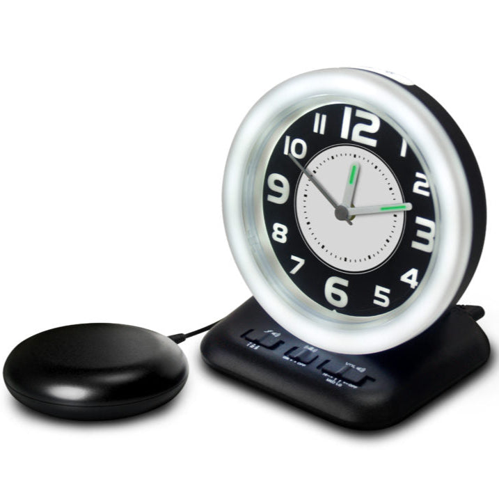 Shake and wake alarm clock - with a shaker to place under the pillow