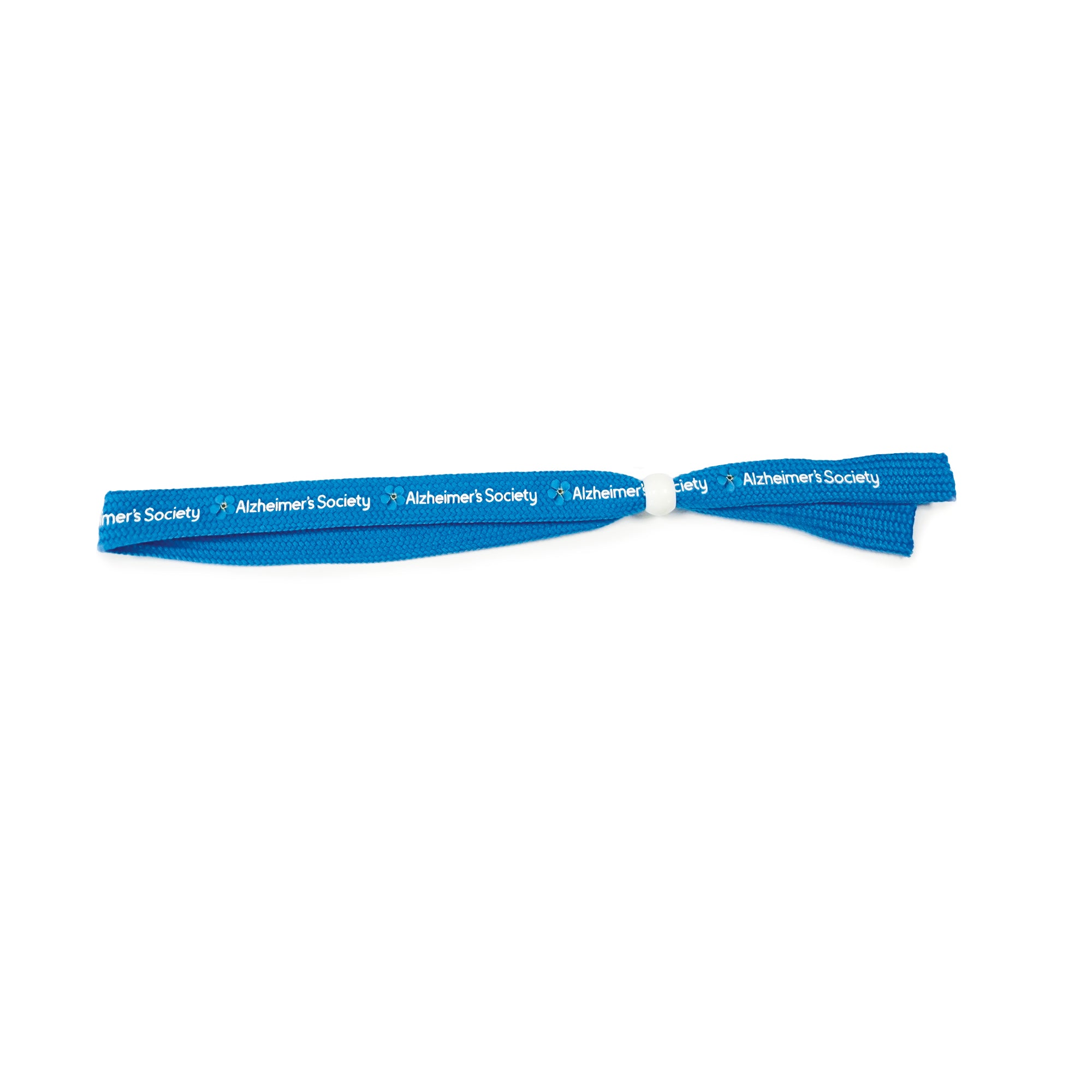 Memory Walk fabric wristband - forget-me-not blue
