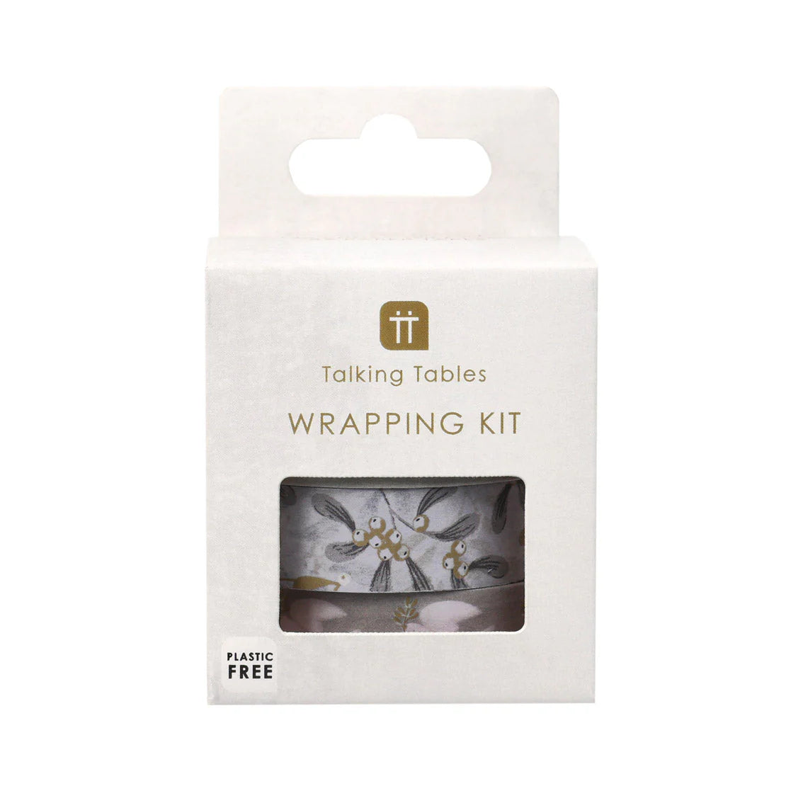 Mistletoe paper wrapping tape - pack of 3