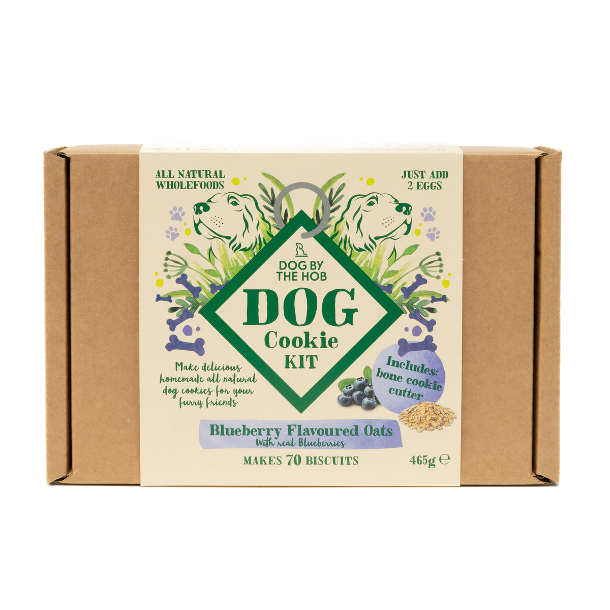 Blueberry and oat dog biscuit making kit
