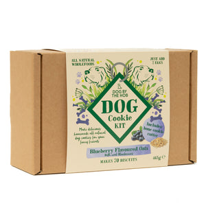 Blueberry and oat dog biscuit making kit