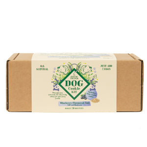 Blueberry and oat dog biscuit making kit